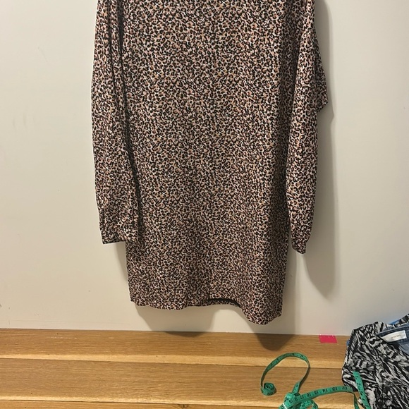 LOFT Brown and Black Dolman Sleeve Sweater Dress - Picture 1 of 5